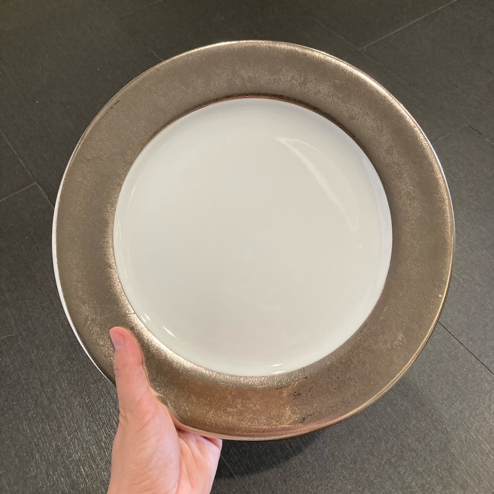 2 Philippe Deshoulieres Porcelaine de Limoges Plates